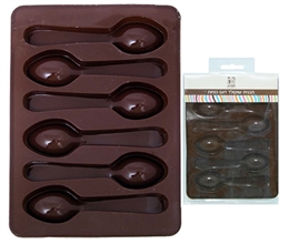 תבנית סיליקון לשוקולד - כפיות