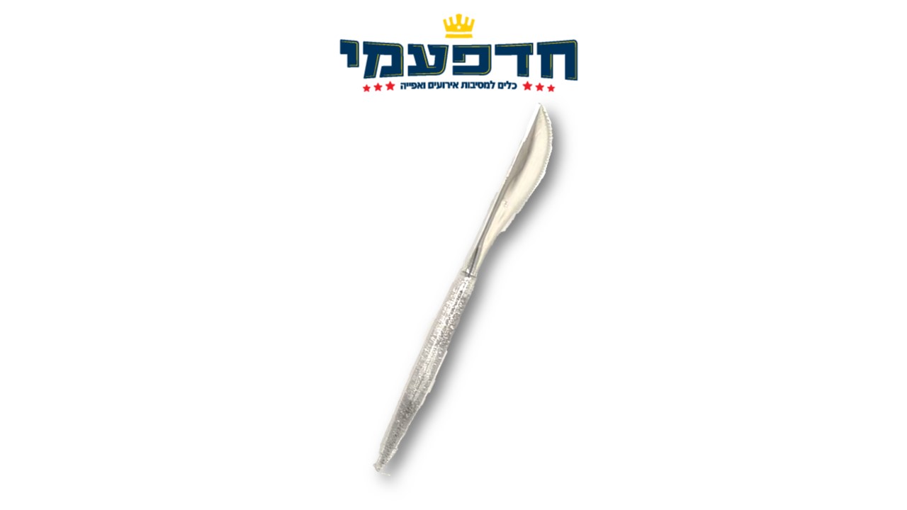 סכין כסף ידית נצנץ כסף